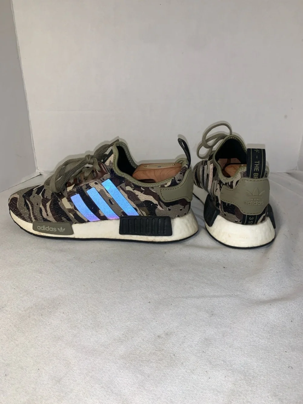 Adidas Men’s NMD R1 Boost ‘Cargo Camo’ Sneakers with 3M Stripes